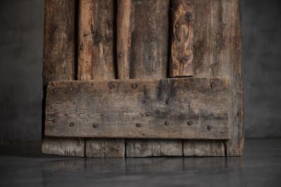 Rustic Vernacular Pine Door Hautes Alpes France 19th Century