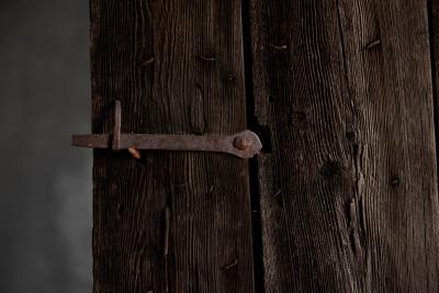 Rustic Vernacular Pine Door Hautes Alpes France 19th Century