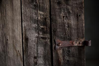 Rustic Vernacular Pine Door Hautes Alpes France 19th Century