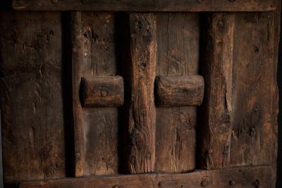 Rustic Vernacular Pine Door Hautes Alpes France 19th Century