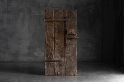 Rustic Vernacular Pine Door Hautes Alpes France 19th Century