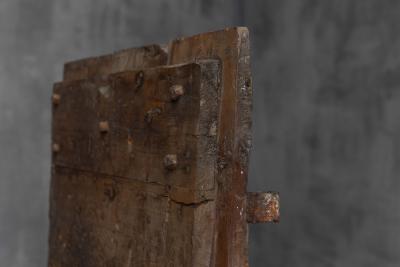 Rustic Vernacular Pine Door Hautes Alpes France 19th Century