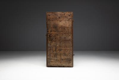 Rustic Vernacular Pine Door Hautes Alpes France 19th Century
