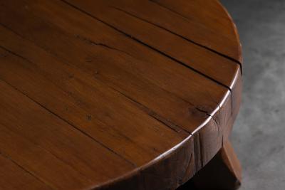 Rustic Vernacular Round Coffee Table Europe 19th Century