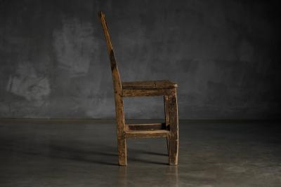 Rustic Vernacular Wooden Chair France 19th Century