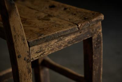 Rustic Vernacular Wooden Chair France 19th Century