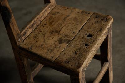 Rustic Vernacular Wooden Chair France 19th Century