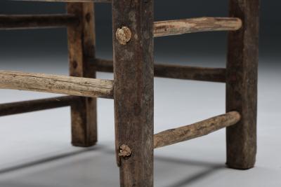 Rustic Wabi Sabi Rattan Chair 1940s