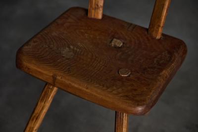 Rustic Wabi Sabi Tripod Stool Early 20th Century