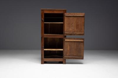 Rustic Walnut Cupboard 19th Century