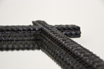 Rustic Wooden Tramp Art Mirror Hand Carved Austria circa 1830