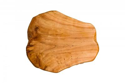 Rustic Wooden Tree Root Side Table with Organic Curved Top