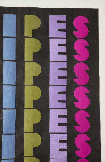 Ruth Jacoby Ruth Jacoby Stripes Collage Signed