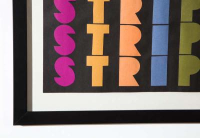 Ruth Jacoby Ruth Jacoby Stripes Collage Signed