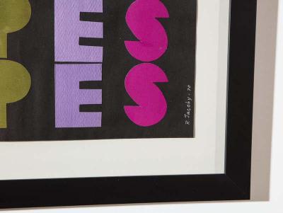 Ruth Jacoby Ruth Jacoby Stripes Collage Signed