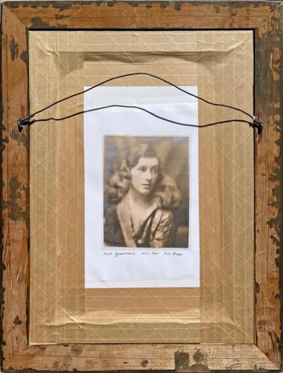 Ruth Sigrid Grafstrom Glamorous Palm Beach Portrait with Sun Hat Mid Century Female Illustrator