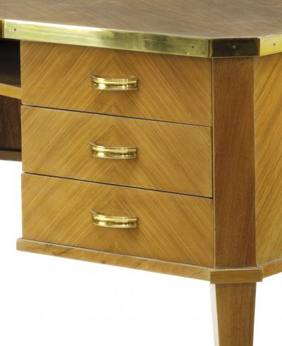 Rynck Maurice Maurice Rynck refined neo classical desk with gold bronze hardware