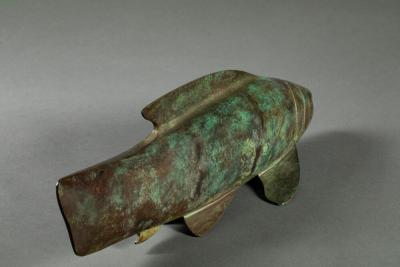 Ryohei Saku Japanese Bronze Carp