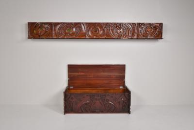 S Pinna Wooden Wall Piece Italian Mid Century 1950s