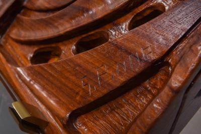 S Pinna Wooden Wall Piece Italian Mid Century 1950s