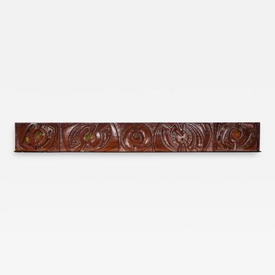 S Pinna Wooden Wall Piece Italian Mid Century 1950s