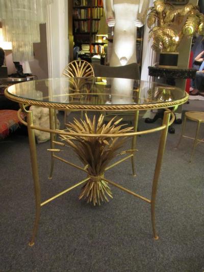 S Salvadori Set of table and six chairs By S Salvadori Firenze C 1960