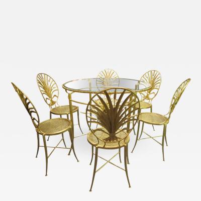 S Salvadori Set of table and six chairs By S Salvadori Firenze C 1960