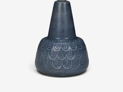 S holm Stent j Table Lamp Light Blue Stoneware Denmark 1960s