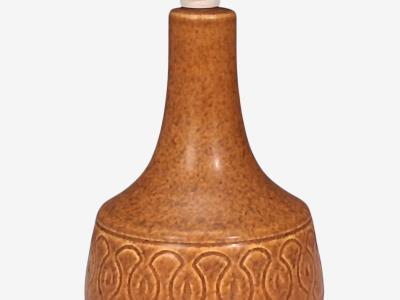 S holm Stent j Table Lamp Orange Stoneware Denmark 1960s