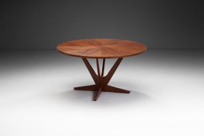 S ren Georg Jensen Round Teak Coffee Table by S ren Georg Jensen Denmark 1960s