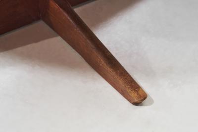 S ren Georg Jensen Round Teak Coffee Table by S ren Georg Jensen Denmark 1960s