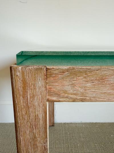 SAINT GOBAIN GLASS TOP TABLE