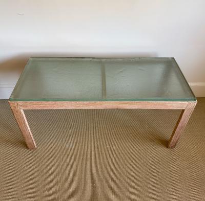 SAINT GOBAIN GLASS TOP TABLE