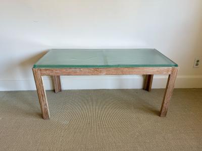 SAINT GOBAIN GLASS TOP TABLE