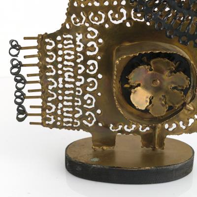 SCANDINAVIAN MODERN METAL SCULPTURE OF A BIRD