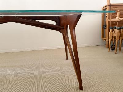 SCULPTURAL ITALIAN MID CENTURY DINING TABLE
