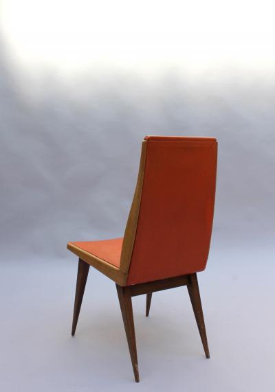 SET OF 6 FRENCH 1950S BEECH CHAIRS