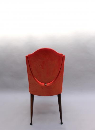 SET OF 6 UNUSUAL FRENCH 1960S DINING CHAIRS