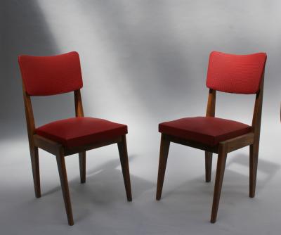 SET OF FOUR FRENCH MIDCENTURY CHAIRS