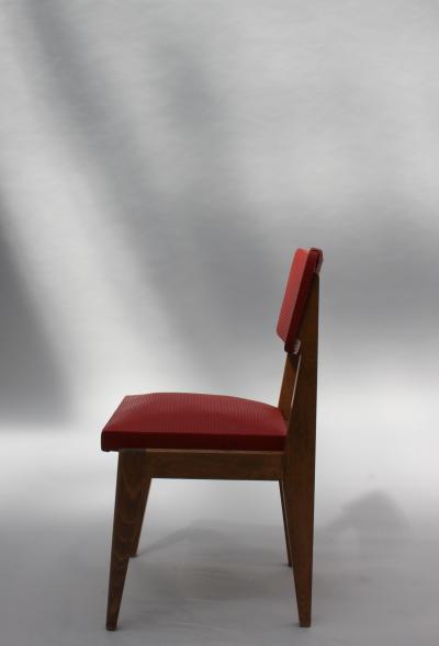 SET OF FOUR FRENCH MIDCENTURY CHAIRS