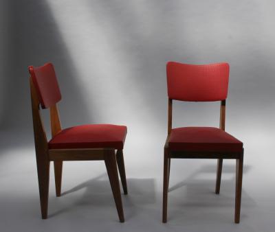 SET OF FOUR FRENCH MIDCENTURY CHAIRS