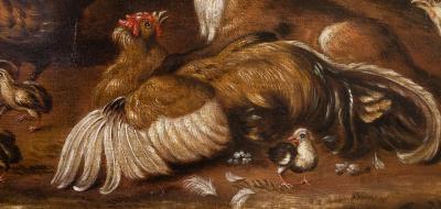 SET OF FOUR LATE 17TH CENTURY FRENCH SCHOOL PAINTINGS