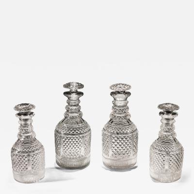 SET OF REGENCY DECANTERS