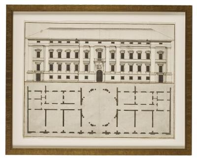 SET OF SIX 18TH CENTURY ITALIAN ARCHITECTURAL DRAWINGS
