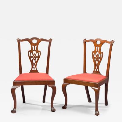 SET OF SIX CHIPPENDALE SIDE CHAIRS