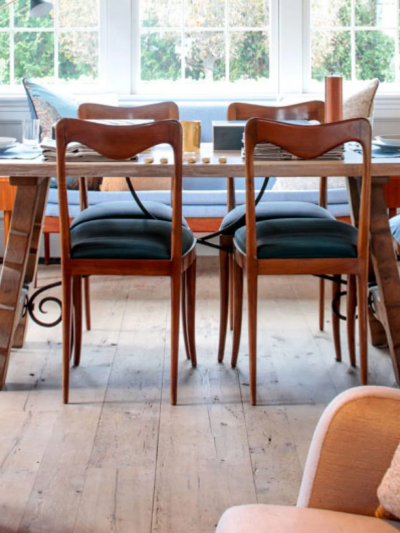 SET OF SIX ITALIAN 1950S DINING CHAIRS