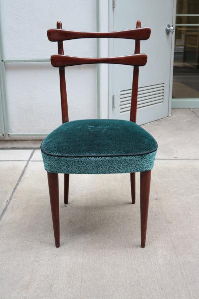 SET OF SIX ITALIAN MODERNIST DINING CHAIRS