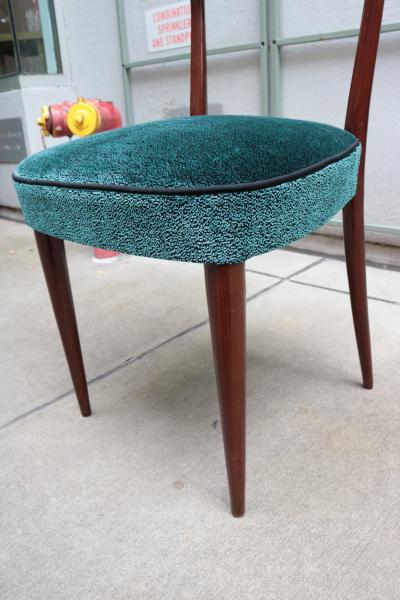 SET OF SIX ITALIAN MODERNIST DINING CHAIRS