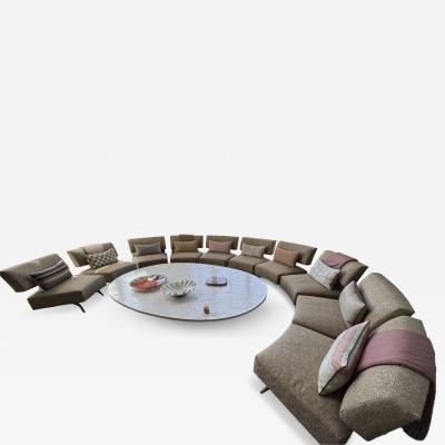 SET of 10 Henryot Cie French Contemporary Custom Upholstered and Molded Plasti