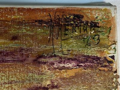 SIGNED 1963 POP ART CHILDREN PAINTING